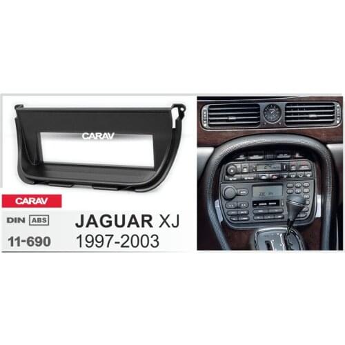 CARAV 11-690 Car Radio Fascia Panel for JAGUAR XJ 1997-2003 Stereo Fascia Dash CD Trim Installation Kit