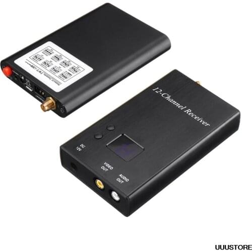 1.3G 1.2Ghz/1.3Ghz 8CH 1W Wireless Audio Video Transmitter Receiver Combo Built-in 3000mAh Battery Support DVR IPTV Digital TV