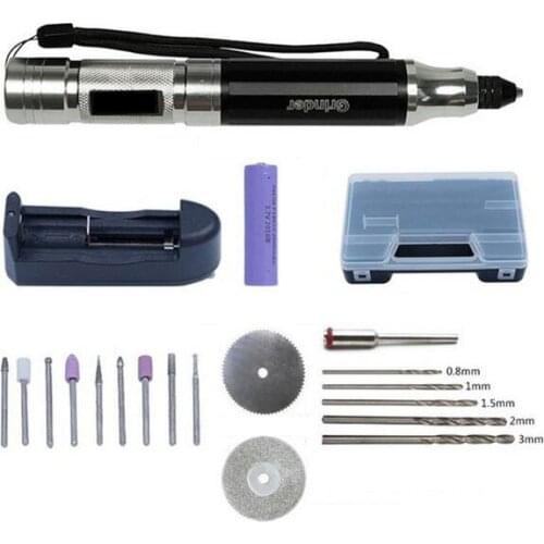 Electric Grinder 35W Mini Drill Tool Nail Polisher Wireless Rechargable Engraving Pen Grinding Milling Polishing Carving Tool