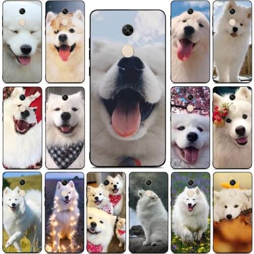 FHNBLJ Lovely Samoyed Dog Phone Case for Redmi Note 8 7 9 4 6 pro max T X 5A 3 10 lite pro