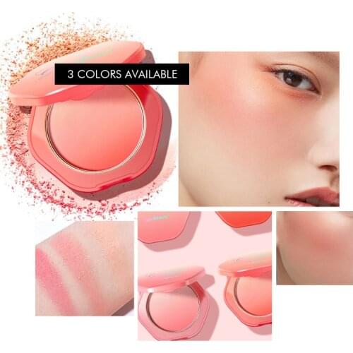 Beauty Blush Peach Pallete 3 Colors Face Mineral Pigment Cheek Blusher Powder Makeup Professional Contour Shadow Pink Blusher