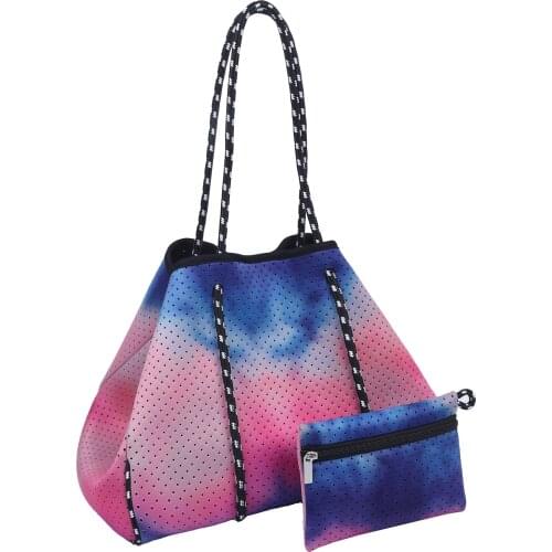 2021 New Fashion Spain Women Luxury Shoulder Bag Large Neoprene Light Bolsas Female Travel Beach Holiday Handbags Ladies Bags