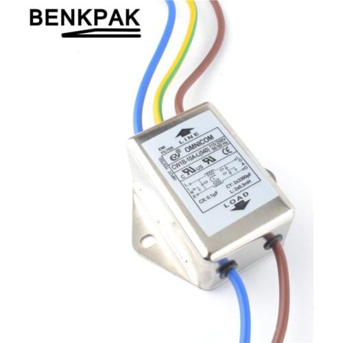Single phase power EMI filter 10A 115/250V CW1B-10A-L Connector