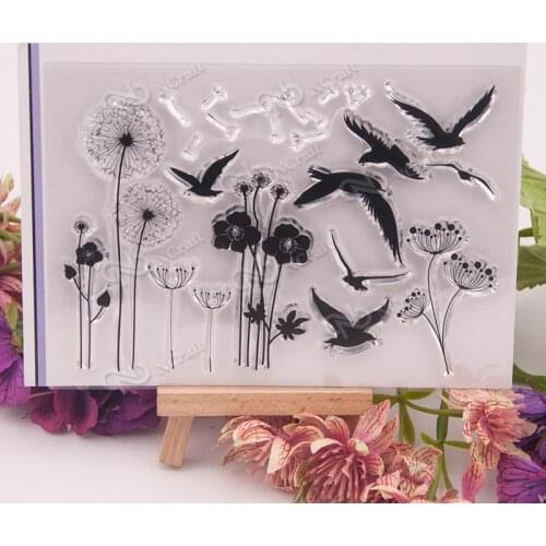 Dandelion Transparent Clear Silicone Stamp/Seal for DIY scrapbooking/photo album Decorative clear stamp A676