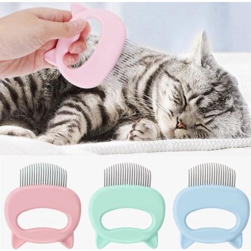 Pet Cat Dog Massage Combs Grooming ABS Hair Brush Hair Removal Pet Shell Needle Comb Animal Cleaning Comb 1 Pcs Pet Supplies
