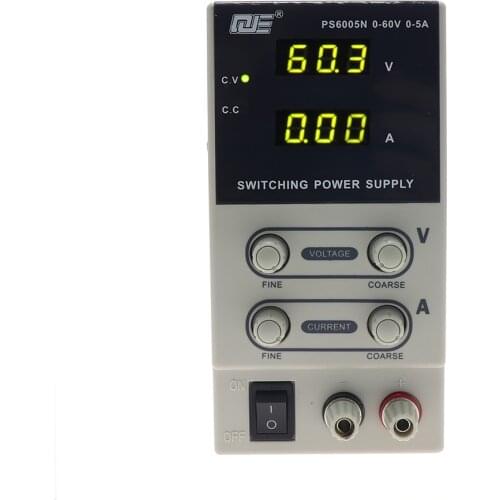 QJE PS6005N 0-60V 0-5A Mini DC Adjustable Digital Switching Power Supply 110V/220VAC Mobile phone repair power