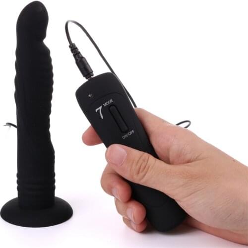 Silicone 7 Speed Vibrating strap on Dick Sex Toys for Unisex Couple Harness Remote Control Dildo strap on vibrator for Women