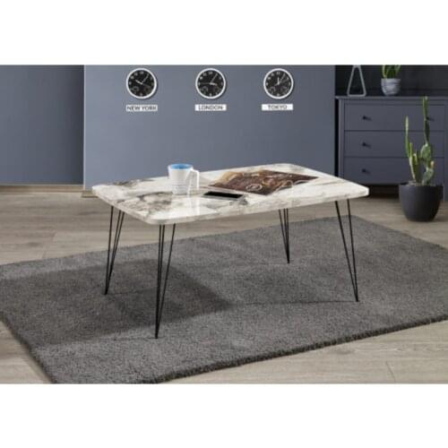 Modern White Marble Pattern Medium coffee table coffee tables table basse furniture living room table