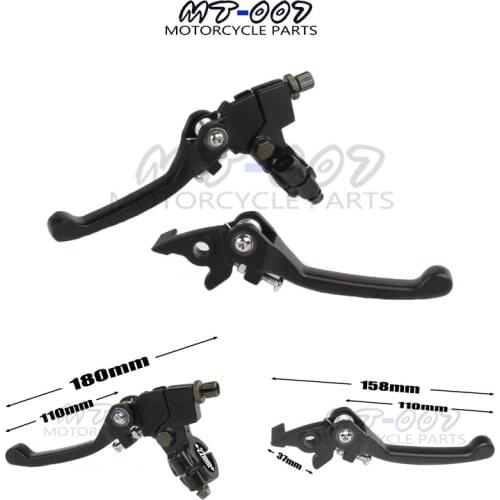 Universal Aluminum Alloy Folding Clutch lever Brake Lever Fit To CRF KLX Pit Pro Xmotos KAYO Pit Dirt Bike Parts