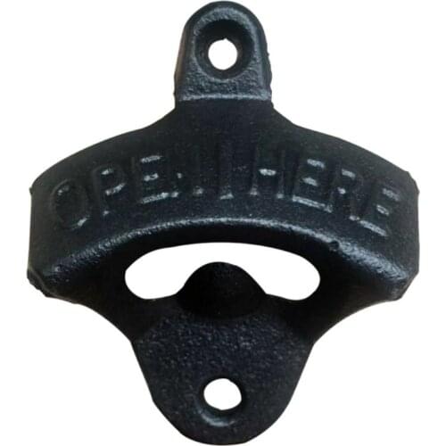 Vintage Cast Iron Bottle Opener Wall Mounted Wine Beer Openers Tool Bar Drinking Accessories Home Kitchen Party Supplies