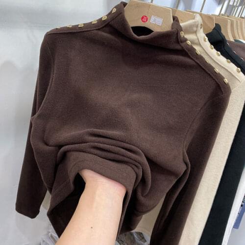 Woman TShirts Womens Long-Sleeved T-shirt 2021 Spring Top Crop Top Mujer Camisetas