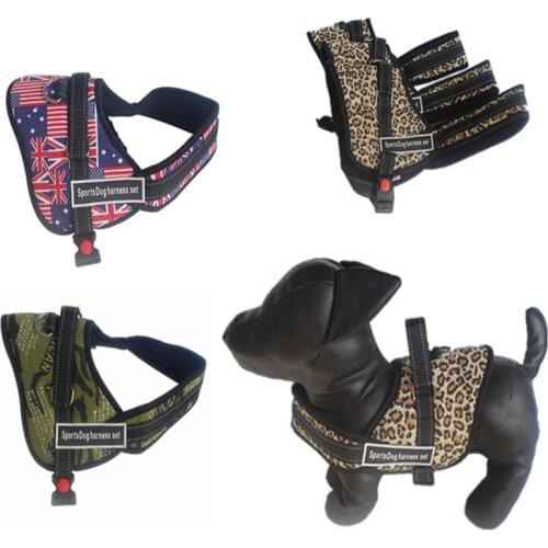 1PCS Adjustable Breathable Vest Collars For Pet Dogs Sports Chest Harness Pulling Training Fashion Pet Dog Clothes Jacket