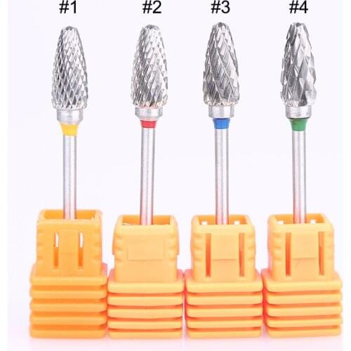 10PCS/Bag Carbide Nail Drill Bit For Manicure Machine Electric Bits Mill Cutter Manicure Drill Bits Sanding Heads Nail Art