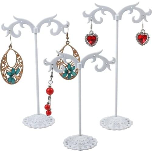 3pcs/Set Metal Earring Display Stand Holder Jewelry Display Ear studs Showcase Stand Spindrift Type