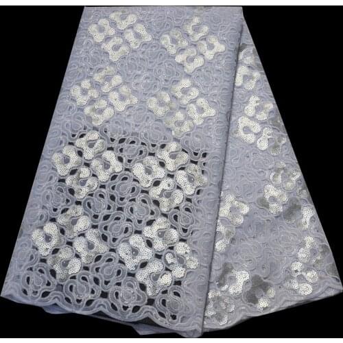 5yards/pc) high quality African wedding lace handcut double organza lace fabric with delicate sequins embroidery for dress OP115