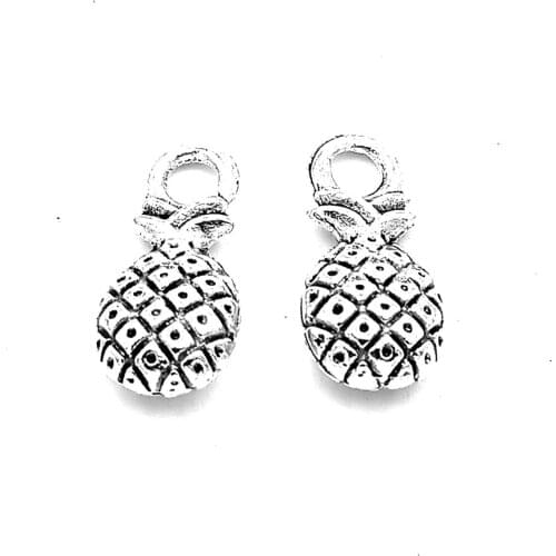 50pcs Pineapple charms pendant 14x7mm antique silver ornament accessories jewelry making DIY base material