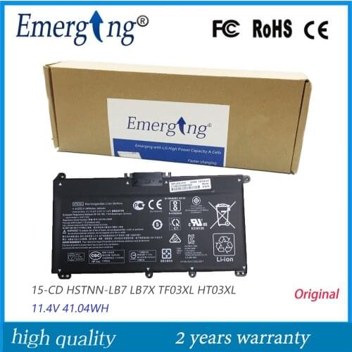 11.4v 41.04Wh New Original HT03XL Laptop Battery for HP Pavilion 15-CD HSTNN-LB7 LB7X TF03XL HT03XL