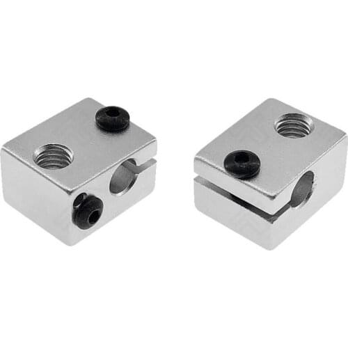 Aluminium V6 Heat Block For V5 V6 J-head Extruder HotEnd 3D Printers Parts Heater Hot End Heating Accessories 20*16*12 mm