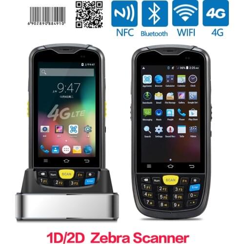 Android Handheld portable Barcode Scanner PDA 4 Inch Industrial Terminal 2D Zebra SE4710 Barcode Reader Inventory Data Collector