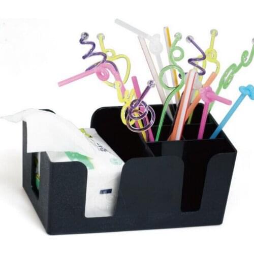 Black plastic tissue boxes holder designer multi-purpose vintage straw tissues box