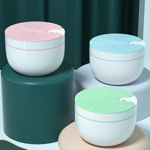 ELOOLE 350 ML Lotus Leaf Air Humidifier Portable Mini USB Humidifiers Nanometer Spray Two Spray Modes For Home Car Moisturizing