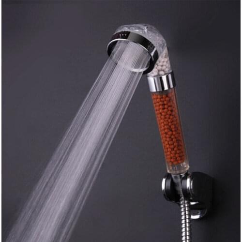 FAROOT Bath Shower Head High Pressure Boosting Water Saving Filter Balls Beads Flowery Bathroom Products Shower