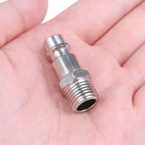 Hot Sale 5pcs 33*11mm 1/4" Copper Iron Euro Air Line Hose Fitting Quick Release Air Compressor Connector Wholesale