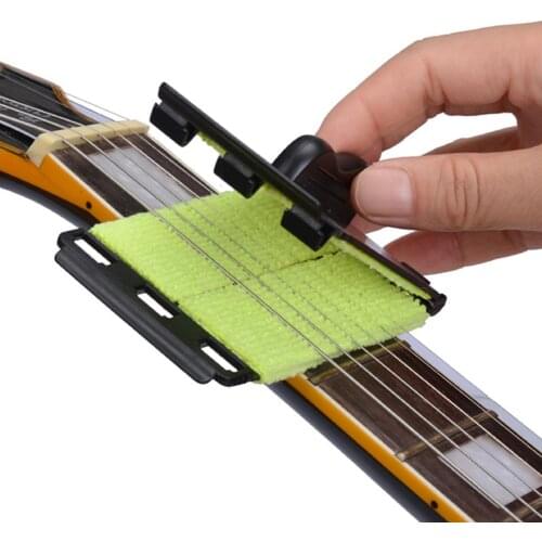 Guitar Strings Cleaner Guitar Bass Ukulele Cleaning Care Tool Strings Scrubber Cleaner Strings Instrument Body Cleaning Tools