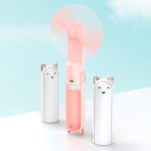 Mini Fan Adjustable Air Cooler Personal Summer Hand Fan Foldable USB Office Rechargeable Wind Speed Cooler for Home Outdoor