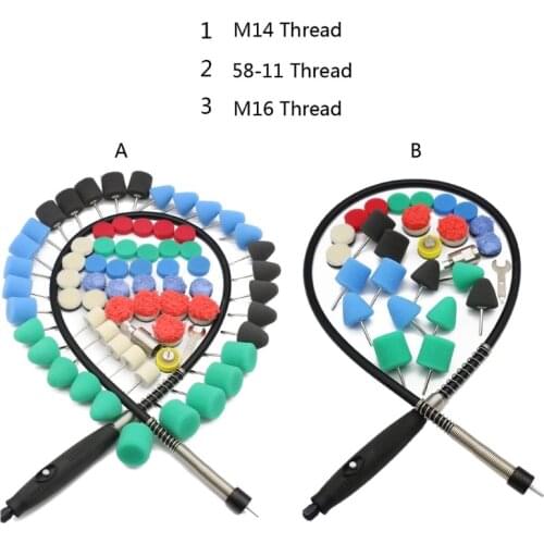 N0HF 28pcs/69pcs Mini Polishing Machine Car Beauty Detailing Polisher Extention Tools