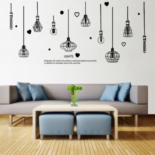 2021 New Art chandelier wall sticker PVC Material DIY wall decals For Living room TV sofa backgroung wall home decor sticker