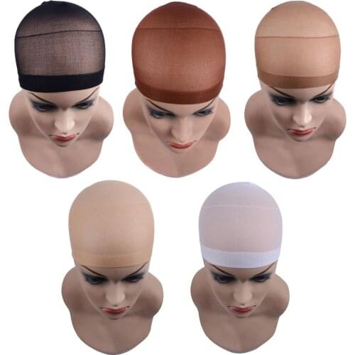 Lace front wig cap wig nets for making wigs hairnets 5 colors weaving cap Brown good quality wig cap nets wholesale