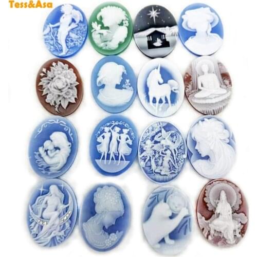 Natural Agates Gems jewelry 27x35mm Cameo Oval Beauty Head Pendant Carved Lady Stones jewellery for Necklace