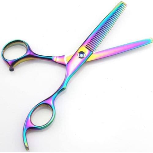 New professional 5.5 inch 6 inch Japan 440C steel 9cr13 hair scissors thinning barber hairdressing scissors shears Free shipping