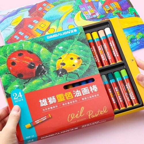 Heavy Color Oil Pastel 24 Color Set Childrens Painting Interest DIY Graffiti Kindergarten Baby Crayons School Supplies