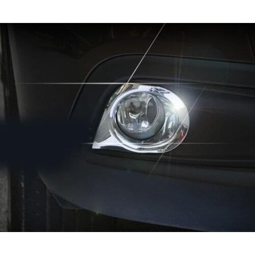 2pc for Peugeot 2008 2014-2016year Front fog shade Front fog light frame sticker decoration Bright sticker