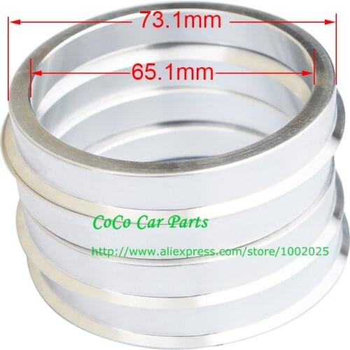 4pcs/lot) ID 65.1mm OD 66.6mm 67.1mm 72.6mm 73.1mm 74.1mm High Quality Aluminum Car Wheel Spacer Hub Centric Rings