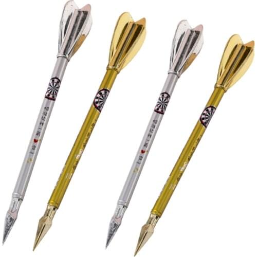 4pc Cute Metal Dart Gel Pens Cartoon Creative Exam Black Signature Water Pen Office School Supplies Promotion Stationery