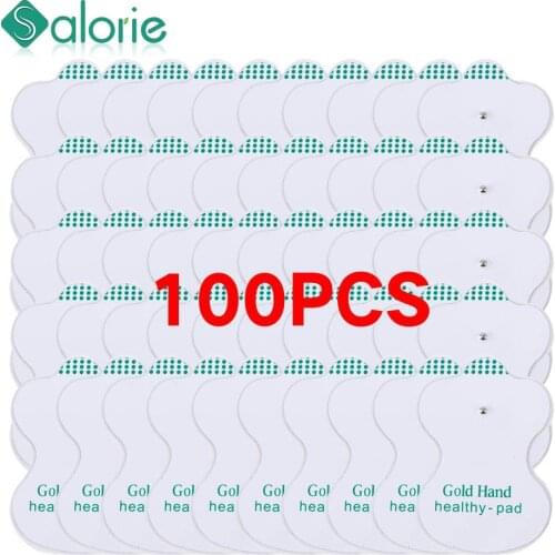 100pcs Tens Electrode Pads Conductive Gel Pad Body Acupuncture Therapy Massager Therapeutic Massage Electro Pads