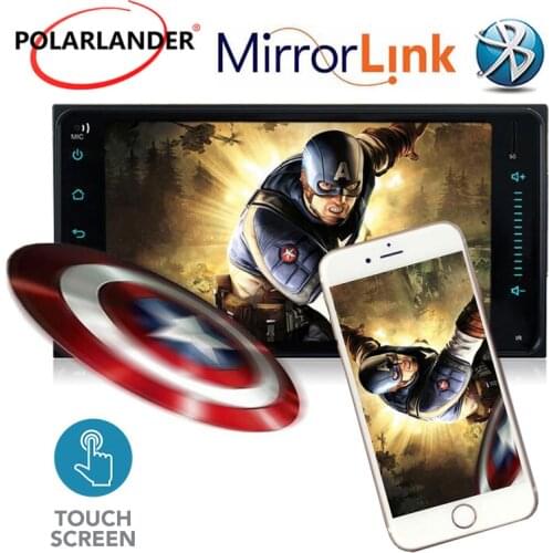 Car Radio 2 Din 7 Inch for Andorid Without CD/DVD Bluetooth Touch Screen TF Mirrorlink USB FM GPS For Toyota Corolla 2001-2008