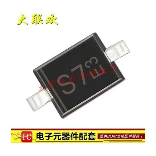 BAT42WS-7-F BAT42WS BAT42 S7 SOD323 SMD Schottky diode DFLS140-7 SMD Schottky diode SOD123 rectifier tube 1A 40V screen printing