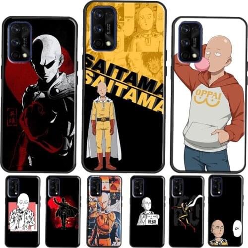 One Punch Man Japan Manga Case Cover For Realme Q3 Pro 6 7 8 Pro C3 C21 GT Neo Coque For OnePlus 9R 8T Nord 8 9 Pro