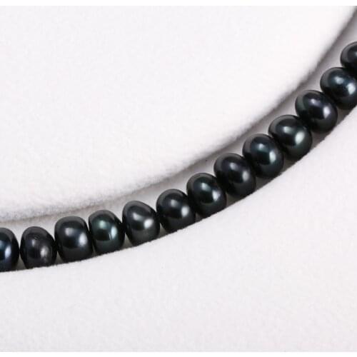 Irregular Freshwater Pearl Loose Black Beads 7-8 Mm For DIY Bracelet Earring Necklace Sewing Craft Jewelry Accessory