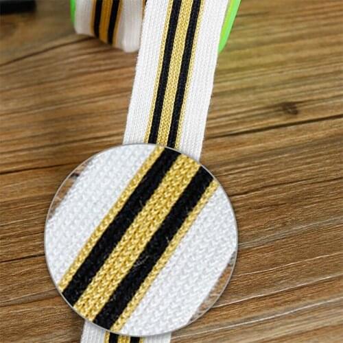 Cotton Webbing Black White Stripe Ribbon High Quality 25mm For Handwork Apparel & Sewing Fabric Edge Accessories BBXY-0138