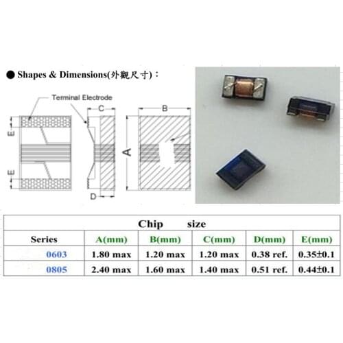 Ferrite 0805 47UH 4ma chip inductor Size:2.4*1.6mm high density SMT installation, New and original