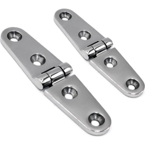 Hot Sales 102*26MM Stainless Steel 316 Hinge Boat Hatch Hinge Boat Seat Hinge Investment Casting