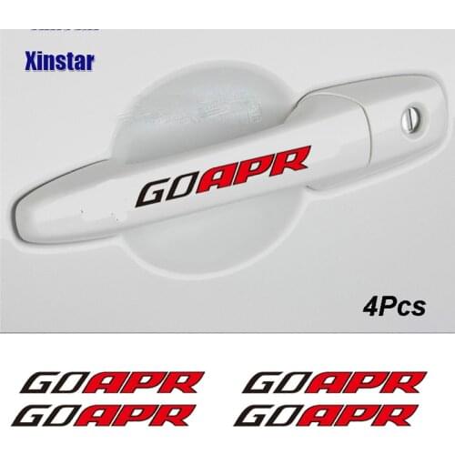 4pcs Car Door Handle Sticker For Apr Volkswagen Golf7 Passat B5 B6 B7 Golf MK4 MK6 MK7 CC R20 R32 R36