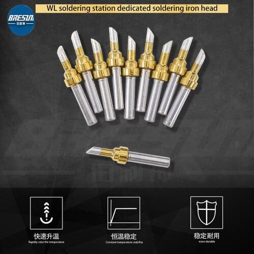 WL The soldering Stations Nano Gold-Plated Flying Wire Soldering Iron Tip Supports 200 Series With Long-Life Soldering tips