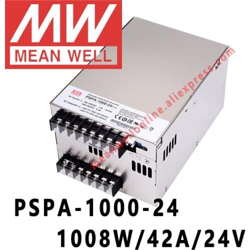Orignal Mean Well 24V PSPA-1000-24 meanwell 42A/1008W with PFC and Parallel Function Power Supply online store