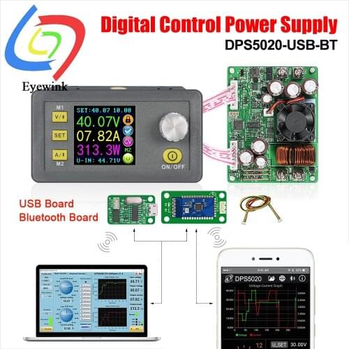 DPS5020 Constant Voltage current DC- DC Step-down communication Power Supply buck Voltage converter LCD voltmeter 50V 20A